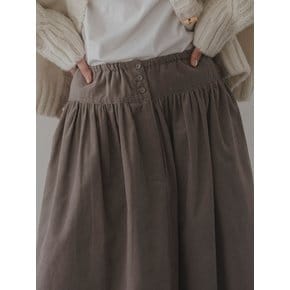 Oat corduroy skirt (bay leaf)