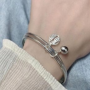 여성 심플 복자 실버 팔찌 데일리 커플 우정 팔찌