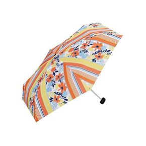 일본 WPC 양산 World Party 5262262 Orchard 스트라이프 레인 Umbrella 미니 오렌지 19.7 inches