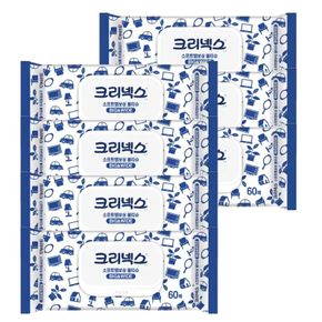크리넥스 소프트 엠보싱 물티슈 60매 x 7팩 BIG&WIDE[36125227]