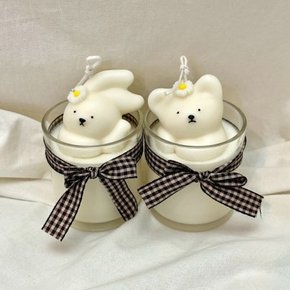 팔베개곰 토끼 220ml 캔들 [무료선물포장]