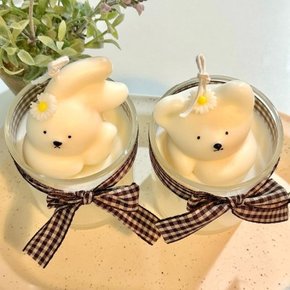 팔베개곰 토끼 220ml 캔들 [무료선물포장]