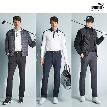 푸마골프 [PUMAGOLF] 푸마골프 히든밴딩 기모 패딩팬츠 남성 3컬러 택1