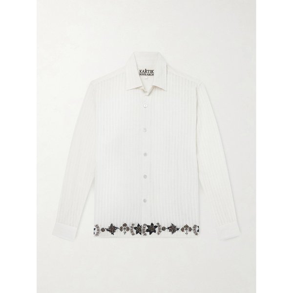 카틱 리서치 캠프 칼라 자수 코튼 셔츠 46376663162975398