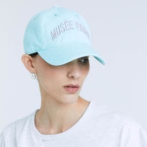 ALVAR Musee Paris Logo Ball Cap_Mint Denim