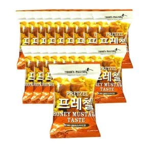 위너스 프레첼 허니향 머스타드 85g x 18개 / 간식 과자 바게트과자 봉지과자 수입과자 미니과자 술안주 프레첼과자