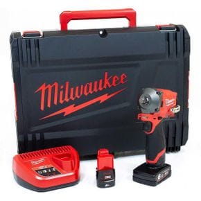 영국 밀워키 임팩렌치 Milwaukee M12 FIWF12622X Fuel™ Impact Wrench Kit 12V 1 x 2.0Ah 6.0Ah