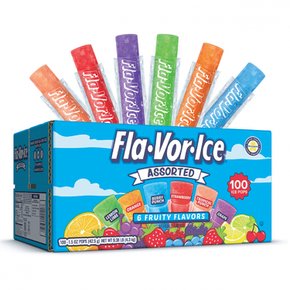 Flavor IceFlaVorIce  FlaVorIce  어쏘티드  과일  아이스  팝  42.5g  100  캡슐