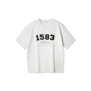 데님 패치 1583 반팔 티셔츠 BK4223_크림