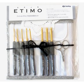 튤립 ETIMO 무늬가있는 열쇠 바늘 세트 로얄 실버 TES-001