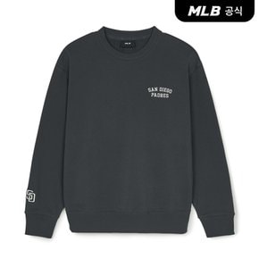 [코리아공식] 베이직 스몰 레터링 오버핏 맨투맨 SD (Charcoal Grey)