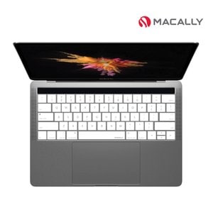 맥컬리 맥북 프로 13 Touch Bar 키보드 스킨 화이트 KBGUARDTBW