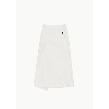 샵아모멘토 카이스 25SS 0170 Poplin Wrap Skirt, White