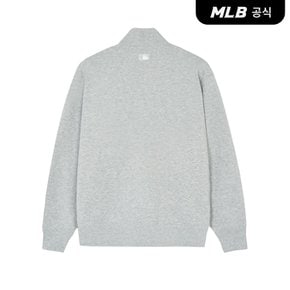 [코리아공식]베이직 스몰로고 반집업 맨투맨 CHW (Melange Grey)