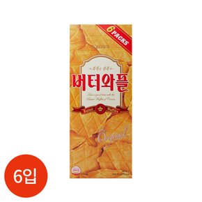 크라운 버터와플 135g x 6개입