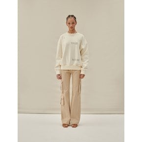 A TOUCH OF NATURE SWEATSHIRT_CREAM