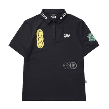 욜프 W PK SHIRTS CLUB BLACK 욜프 여성 PK 셔츠 클럽 블랙