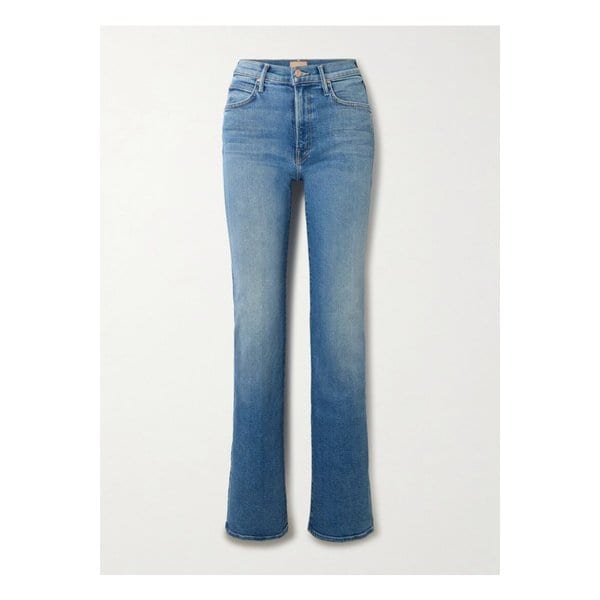 더 킥 잇 하이라이즈 스트레이트 진 미드 데님 46376663162897195