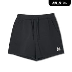 [코리아공식]여성 베이직 스몰로고 3.5부 반바지 NY (Black)