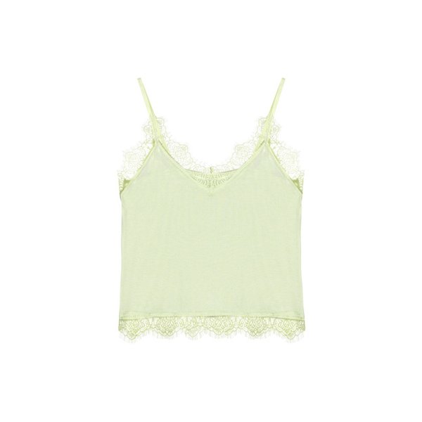 LACE TRIM SLEEVELESS_CHARCOAL