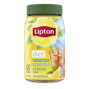 [해외직구]립톤 로우 칼로리 아이스티 디카페인 레몬 85g/ Lipton Iced Tea Mix Low Calorie Decaffeinated Lemon
