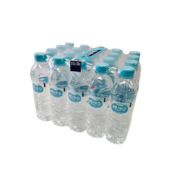확대된 대표 백산수 라벨 500ml 20개 박스포장F(1)