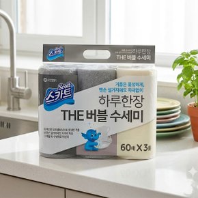 스카트 하루한장 THE 버블수세미 60매 x 3롤 x 2