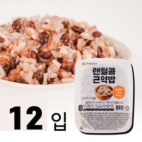 렌틸콩곤약밥 즉석밥 150gx12개 대신곤약 밥맛은 그대로 칼로리는 반으로