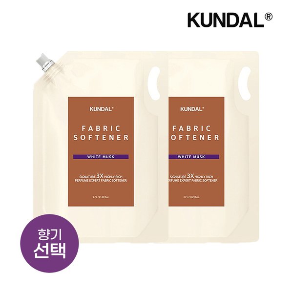 시그니처 3배 초고농축 리치 퍼퓸 엑스퍼트 섬유유연제 리필팩 2.7L x2개