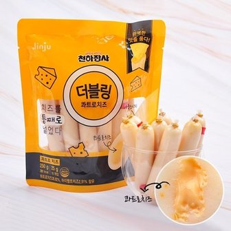  진주햄 천하장사 소시지 더블링콰트로(10개입 250g)