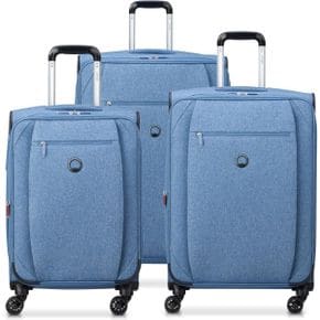 미국 델시 캐리어 DELSEY Paris Rami Softside Expandable Luggage with Spinner Wheels Light B