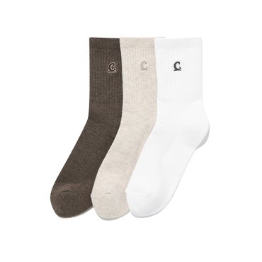 커버낫 [3PACK] 심볼 로고 멜란지 삭스 멀티 CO2506TC10MT