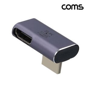 COMS HDMI 연장젠더M/F 좌상향꺽임 8K v2.1 X ( 2매입 )