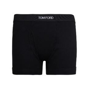 TOM FORD 블랙 코튼 로고 박서 T4LC31040002
