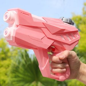 유니커블 컬러 듀얼 노즐 대형 물총 원터치 대용량 물 야외 놀이 워터건 물놀이 워터밤 장난감 샷건