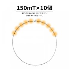 ASGEM[] 10 50cm 마그네틱 목걸이 영구 자석 알갱이 강한 세련된 스포츠 목걸이 인기 액세서리