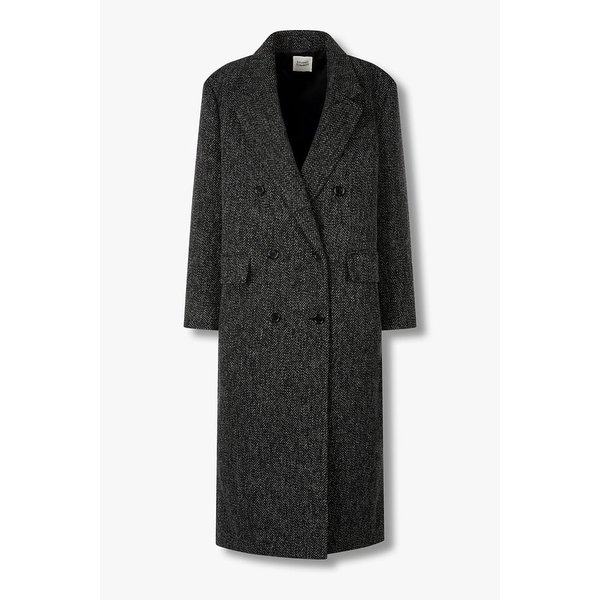 헤링본 더블 체스터필드 코트 9105411203099