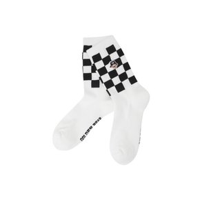 (W) Checkerboard Mid Socks   G6LAX26312BKX