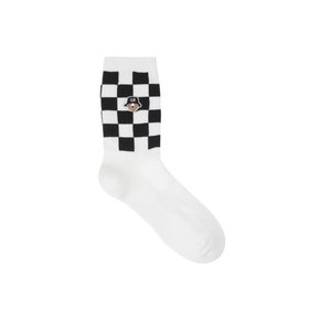 (W) Checkerboard Mid Socks   G6LAX26312BKX