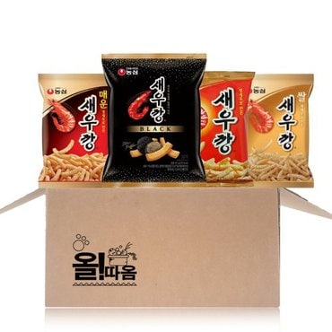 농심 새우깡 90g 5입+매운새우깡 90g 5입+새우깡블랙 80g 5입+쌀새우깡 80g 5입