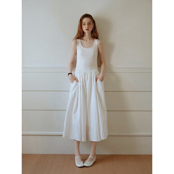 Cest_Simple vest sleeveless dress