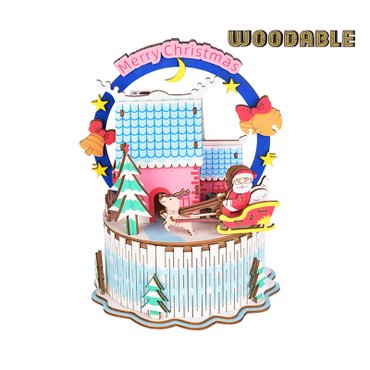 WOODABLE 우더블 크리스마스-3D퍼즐 오르골(MUB05)