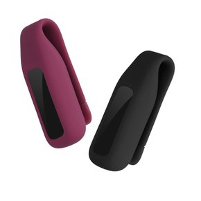 kwmobile 지원: Fitbit luxe 2x 클립 홀더 - 실리콘 피트니스 트래커 클립