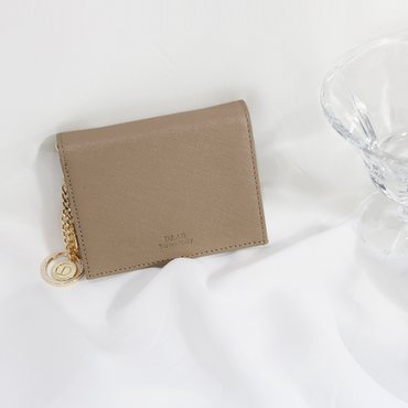 디랩 Minette Half Wallet - Beige