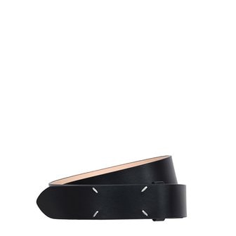 메종마르지엘라 [부산점] 마르지엘라 25FW 블랙 스티치 카프 벨트 SA1TP0015 P8222 T8013