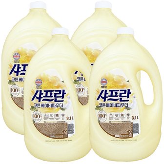  샤프란 코튼앤크림 3.1L x 4개