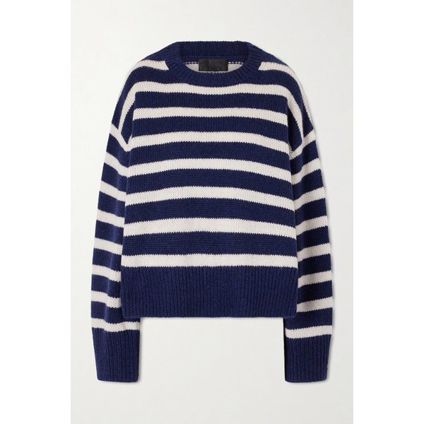 닐리 로탄 아니사 스트라이프 캐시미어 스웨터 네이비 46376663163024561