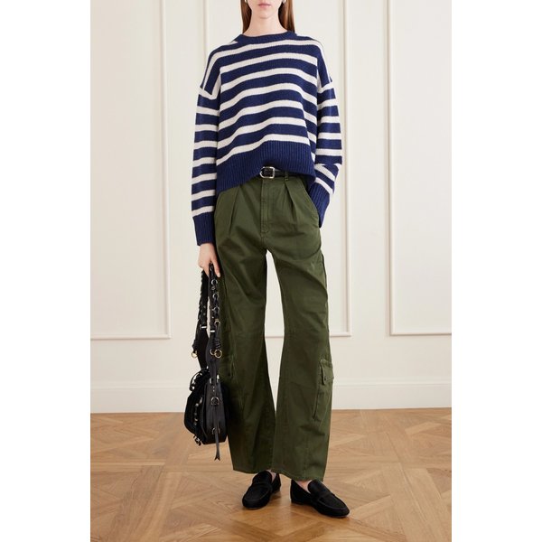 닐리 로탄 아니사 스트라이프 캐시미어 스웨터 네이비 46376663163024561