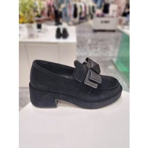 Ribbon velvet platform loafer(black)DG1DA23517BLK