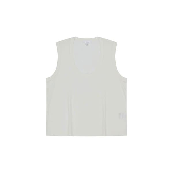 U-NECK SLEEVELESS TOP (WHITE)